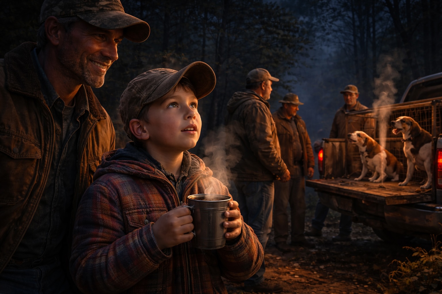 Coffee in the Cold and Hounds in the Dark