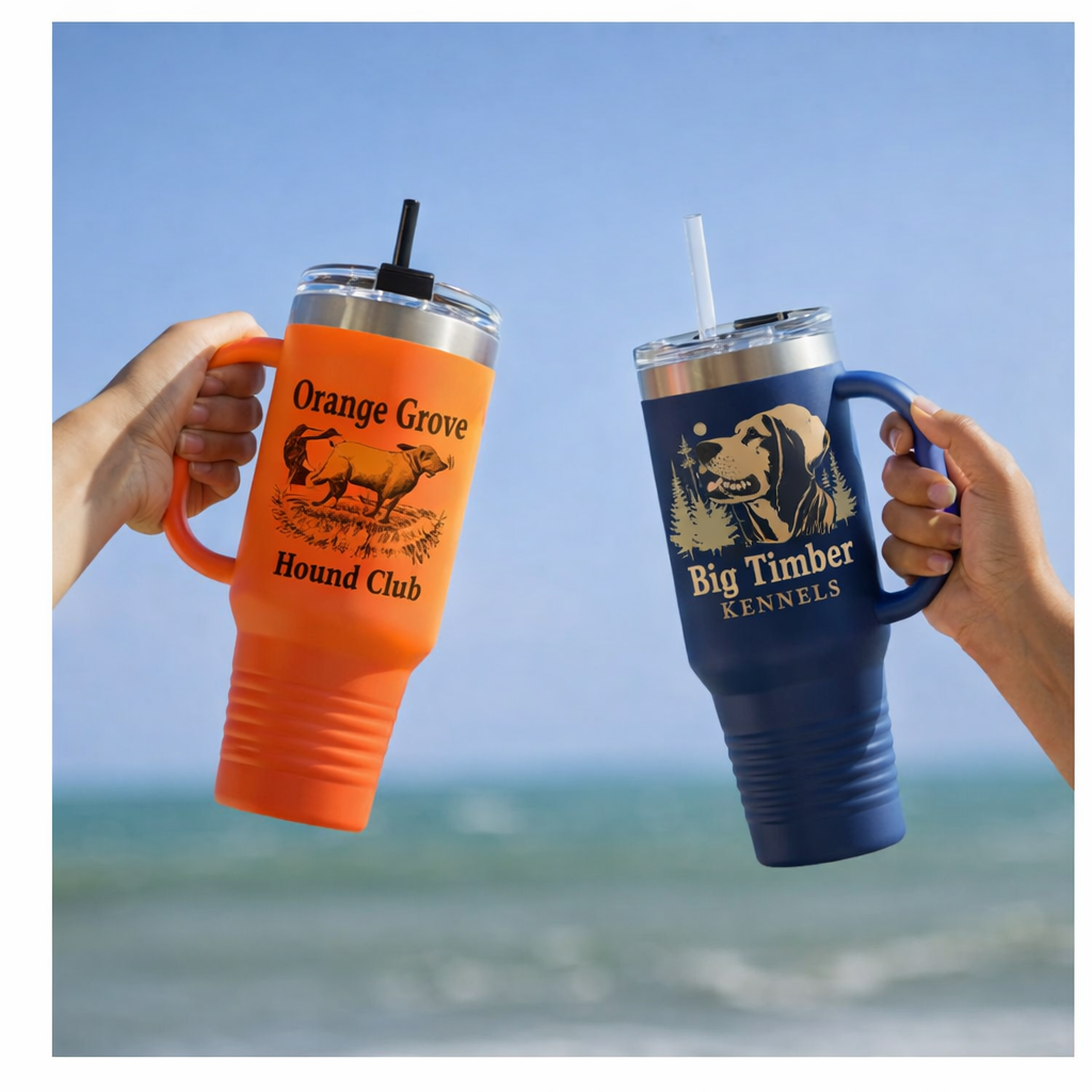 40 oz. Custom Hound Dog Tumbler