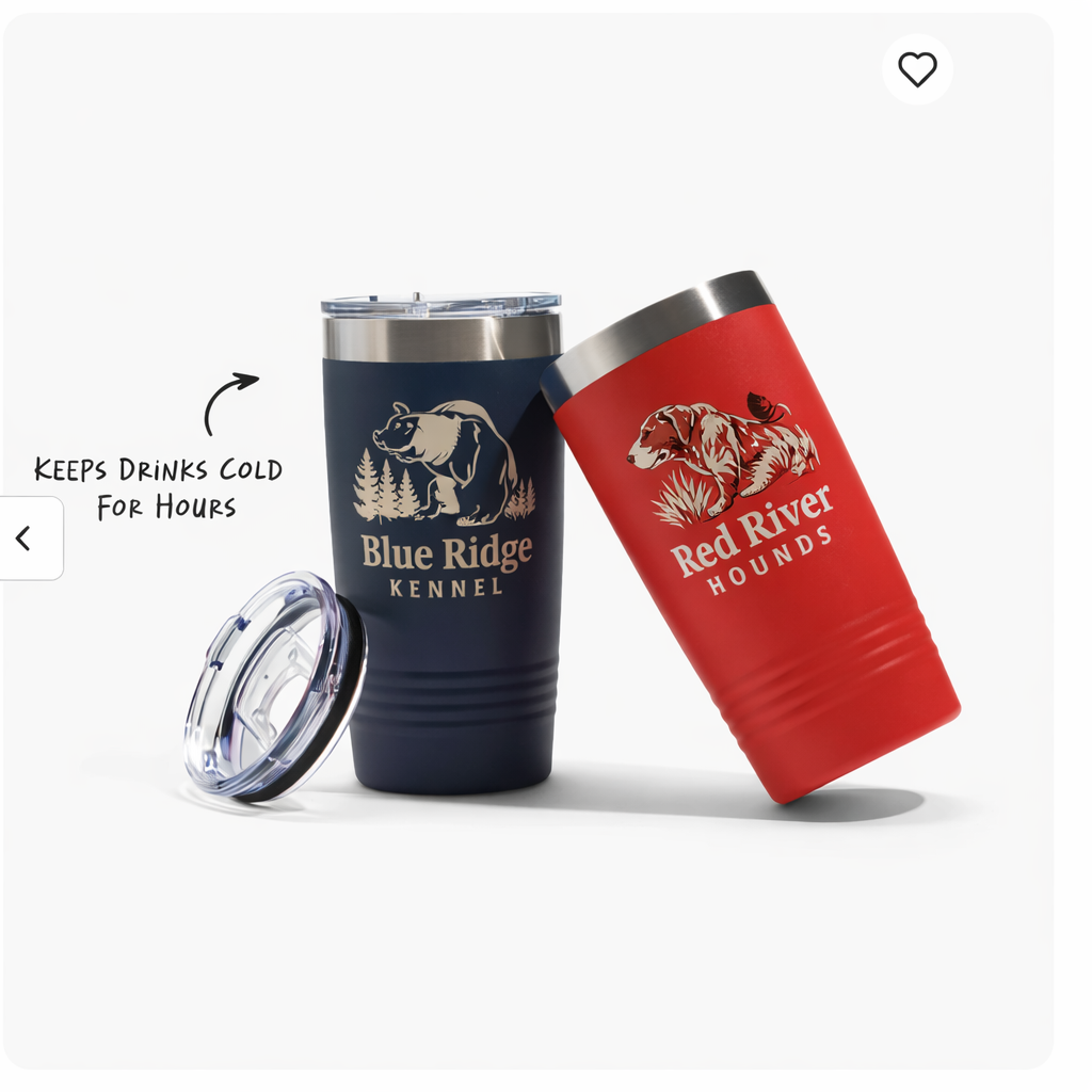 20 oz. Custom Hound Dog Tumbler